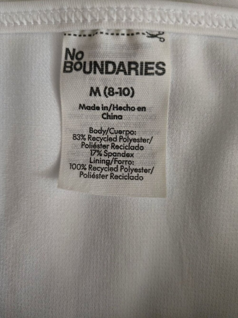 Women’s Sporty Striped Side Tie Bikini Bottoms Size M (8-10) NWT - No Boundaries - Picture 3 of 3